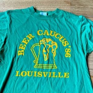 80’s vintage shirt Beer Caucus Louisville